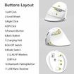 Wireless Ergonomic Mouse Rechargeable Small Silent Vertical Mouse with BT 4.0 for Laptop PC Computer Notebook(White)