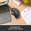 Wireless Trackball Mouse Bluetooth USB Ergonomic Thumb Control for Windows Mac Easy Navigation