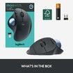 Wireless Trackball Mouse Bluetooth USB Ergonomic Thumb Control for Windows Mac Easy Navigation