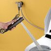 Handheld Bidet Sprayer for Toilet for Toilet with Slide and Set Pressure Control, Support Wall or Toilet Mount