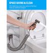 Bidet Sprayer for Toilet, Handheld Sprayer Attachment with Hose for Feminine Wash, Baby Diaper Cloth Washer Grey