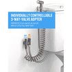 Bidet Sprayer for Toilet, Handheld Sprayer Attachment with Hose for Feminine Wash, Baby Diaper Cloth Washer Grey
