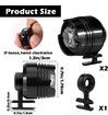 2pcs Crocs Shoes Headlights, Crocs Shoes Flashlights for Sandals, Headlamps Black