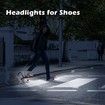 2pcs Crocs Shoes Headlights, Crocs Shoes Flashlights for Sandals, Headlamps Black