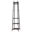Freestanding Coat Rack Stand Clothes Garment Closet Organizer Hooks Hanger Display Shelf