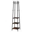 Freestanding Coat Rack Stand Clothes Garment Closet Organizer Hooks Hanger Display Shelf
