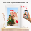 WiFi Digital Picture Frame,10.1 Inch 720P IPS Touchscreen Smart Cloud Photo Frame with 32GB Storage,Auto-Rotate,Wall Mountable (White)