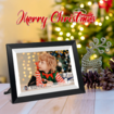 10.1 Inch Smart WiFi Digital Photo Frame 720P IPS LCD Touch Screen,Auto-Rotate Portrait and Landscape,Built in 32GB Memory,Share Moments Instantly via Frameo (Black Wooden Frame)