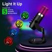 Gaming Microphone with RGB Light Modes, Crusader