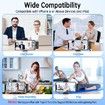 2 in 1 Wireless Lavalier Microphone with Charging Case for iPhone iPad