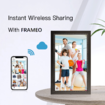 15.6 Inch Smart Digital Photo Frame with 1080P IPS Full HD Touchscreen,Built In 32GB Memory WiFi Smart Frame Share Photos Instantly via Frameo App