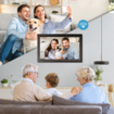 15.6 Inch Smart Digital Photo Frame with 1080P IPS Full HD Touchscreen,Built In 32GB Memory WiFi Smart Frame Share Photos Instantly via Frameo App