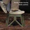 Folding Fishing Chair Camping Stool Portable Kids Stool Ultra-Light Stool Portable Plastic Camping Step Stool -Army Green
