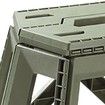 Folding Fishing Chair Camping Stool Portable Kids Stool Ultra-Light Stool Portable Plastic Camping Step Stool -Army Green
