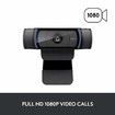 Webcam Full HD 1080p/30fps Video Calling Works with Skype Zoom FaceTime Hangouts PC/Mac/Laptop/Macbook/Tablet-Black