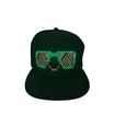 LED Cap with Programmable APP, Text Display Message Snapback Hat for Club Party Event
