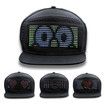 LED Cap with Programmable APP, Text Display Message Snapback Hat for Club Party Event