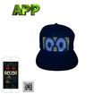 LED Cap with Programmable APP, Text Display Message Snapback Hat for Club Party Event