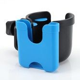 Stroller Cup Holder with Phone Holder,Bike Cup Holder,2-in-1 Universal Cup Phone Holder for Stroller,Bike,Wheelchair,Walker,Scooter (Sky Blue)