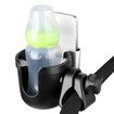 Stroller Cup Holder with Phone Holder,Bike Cup Holder,2-in-1 Universal Cup Phone Holder for Stroller,Bike,Wheelchair,Walker,Scooter (Silver)