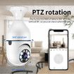 2.4G Wifi Camera Bulb 360 Degree Panorama 1080P Night Vision IP Surveillance Camera
