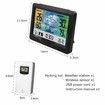 Wireless Weather Station Multifunctional Weather Station Thermometer with Outdoor Sensor Digital Colour Display DCF Radio Clock Hygrometer (Black)