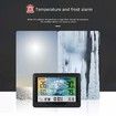 Wireless Weather Station Multifunctional Weather Station Thermometer with Outdoor Sensor Digital Colour Display DCF Radio Clock Hygrometer (Black)