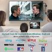 4K Wireless HDMI Display Dongle Adapter 1080P,WiFi Streaming Movies,Shows,and Live TV Receiver from iPhone,iPad,Android,Tablet,Window to HDTV/Monitor/Projector,Miracast,Airplay,DLNA,Chrome