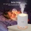 Portable Mini Humidifier,500ml Small Cool Mist Humidifier,USB Personal Desktop Humidifier,Auto Shut-Off,2 Mist Modes,Super Quiet (White)