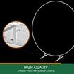 Round Backdrop Stand Arch Hoop Party Wedding Photo Metal Frame Circle Balloon Decoration Flower Holder 2M White