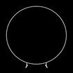 Round Backdrop Stand Arch Hoop Party Wedding Photo Metal Frame Circle Balloon Decoration Flower Holder 2M White