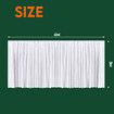 White Backdrop Curtain Silk Drape Background Party Wedding Birthday Decoration Stage Photography with Rod Pocket 3x6m