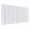 White Backdrop Curtain Silk Drape Background Party Wedding Birthday Decoration Stage Photography with Rod Pocket 3x6m