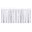 White Backdrop Curtain Silk Drape Background Party Wedding Birthday Decoration Stage Photography with Rod Pocket 3x6m