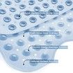 Tub Bath Shower Mat 100x40cm Non-Slip Bath Mat Machine Washable Bathroom Tub Mat