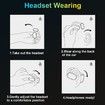 Wireless Bluetooth 5.3 Open Ear Headphones for Android and iPhone, Black