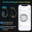 Wireless Bluetooth 5.3 Open Ear Headphones for Android and iPhone, Black