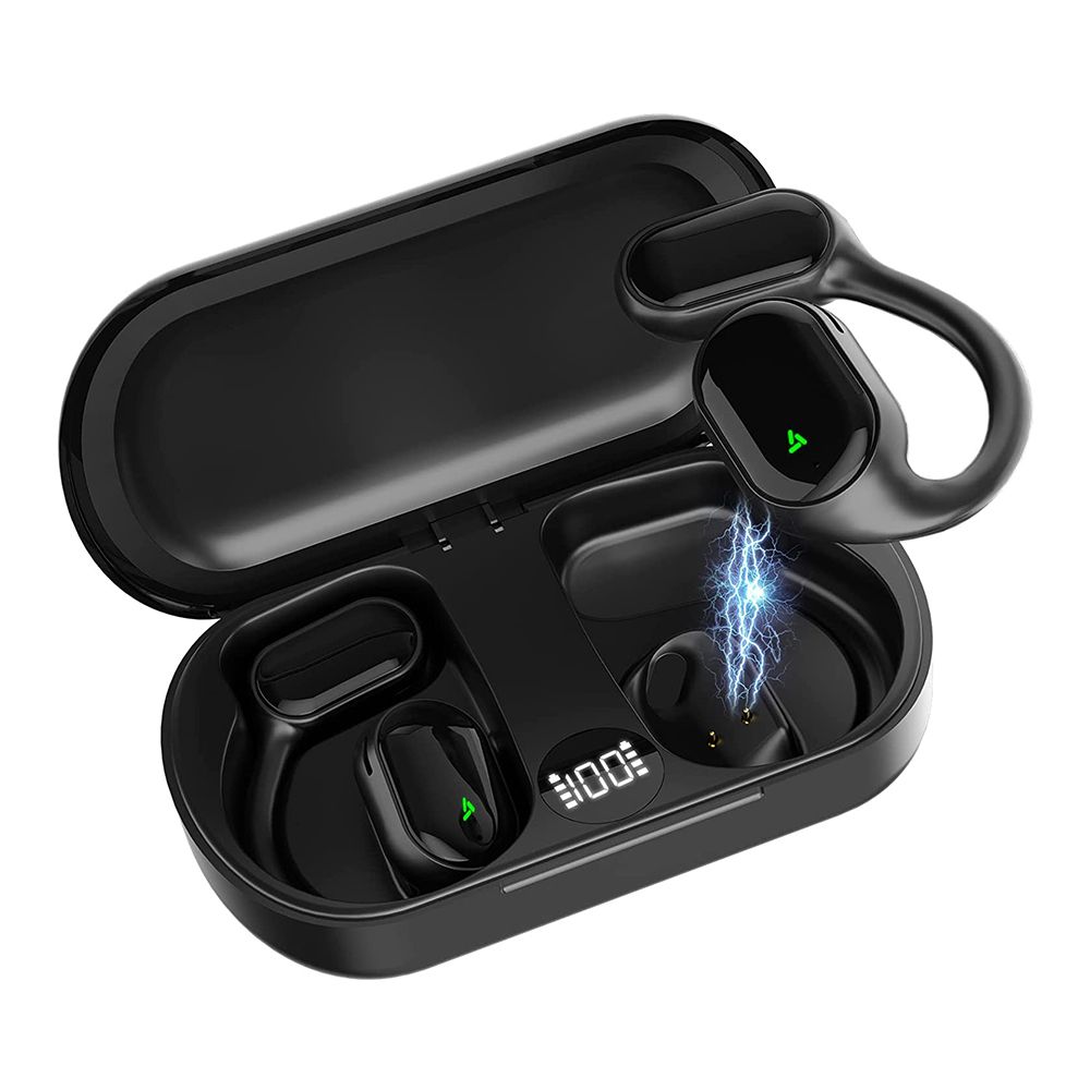 Wireless Bluetooth 5.3 Open Ear Headphones for Android and iPhone, Black