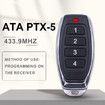 Universal Garage Door Remote for ATA PTX5 Remote Garage Command PTX-5v1 PTX-5v2 GDO 6v3/6v4/7v3/8v3/9v3/10v1/11v1 Rolling Controller