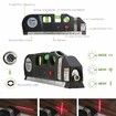 Laser Level, Multipurpose Cross Line Laser 8 feet Measure Tape Ruler Adjusted Standard and Metric Rulers for hanging pictures