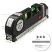 Laser Level, Multipurpose Cross Line Laser 8 feet Measure Tape Ruler Adjusted Standard and Metric Rulers for hanging pictures