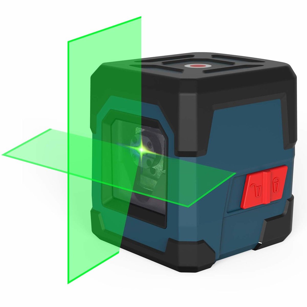 Laser Level,50 Feet Cross Line Laser with Self-Leveling,Vertical and Horizontal Line,Rotatable 360 Degree,Carrying Pouch,Battery Included (Green)