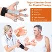 Hand Grip Strengthener,Adjustable Finger Exerciser and Finger Stretcher,Grip Strength Trainer for Hand Therapy,Rock Climbing,Relieve Pain for Arthritis,Carpal Tunnel