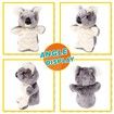 Koala Hand Puppet Plush Interactive Animal Toy for Role Play Storytelling Preschool Teaching Birthday Gifts for Kids Boys Girls 27cm