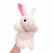 Bunny Hand Puppets Plush Animal Toys for Imaginative Pretend Play Stocking Storytelling White 30cm