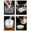 Electric Mini Garlic Chopper,100ML USB Mini Food Chopper Garlic Mincer,Vegetable Chopper,Onion Chopper,Portable Small Food Processor for Garlic,Ginger,Chili,Vegetables (White,100ml)