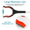 Grabber Reacher Tool,360 Degree Rotating Head,32In Foldable,Trash Claw Grabbers for Elderly,Reaching Tool,Litter Picker,Arm Extension (Orange)