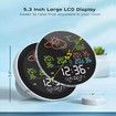 Weather Clock 3-Day Weather Forecast Station Wireless Thermometer Hygrometer Humidity Gauge Atomic Alarm Clock-1 Sensor