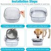 Pet Water Bowl, No Spill Slow Water Feeder, Clear Pet Water Dispenser, Visible Water Level, Slow Drinking Bowl for Small Medium Large Dogs Cats