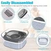 Pet Water Bowl, No Spill Slow Water Feeder, Clear Pet Water Dispenser, Visible Water Level, Slow Drinking Bowl for Small Medium Large Dogs Cats